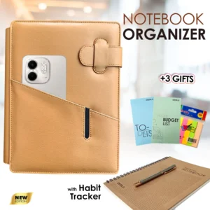 Professional Notebook Organizer - camel